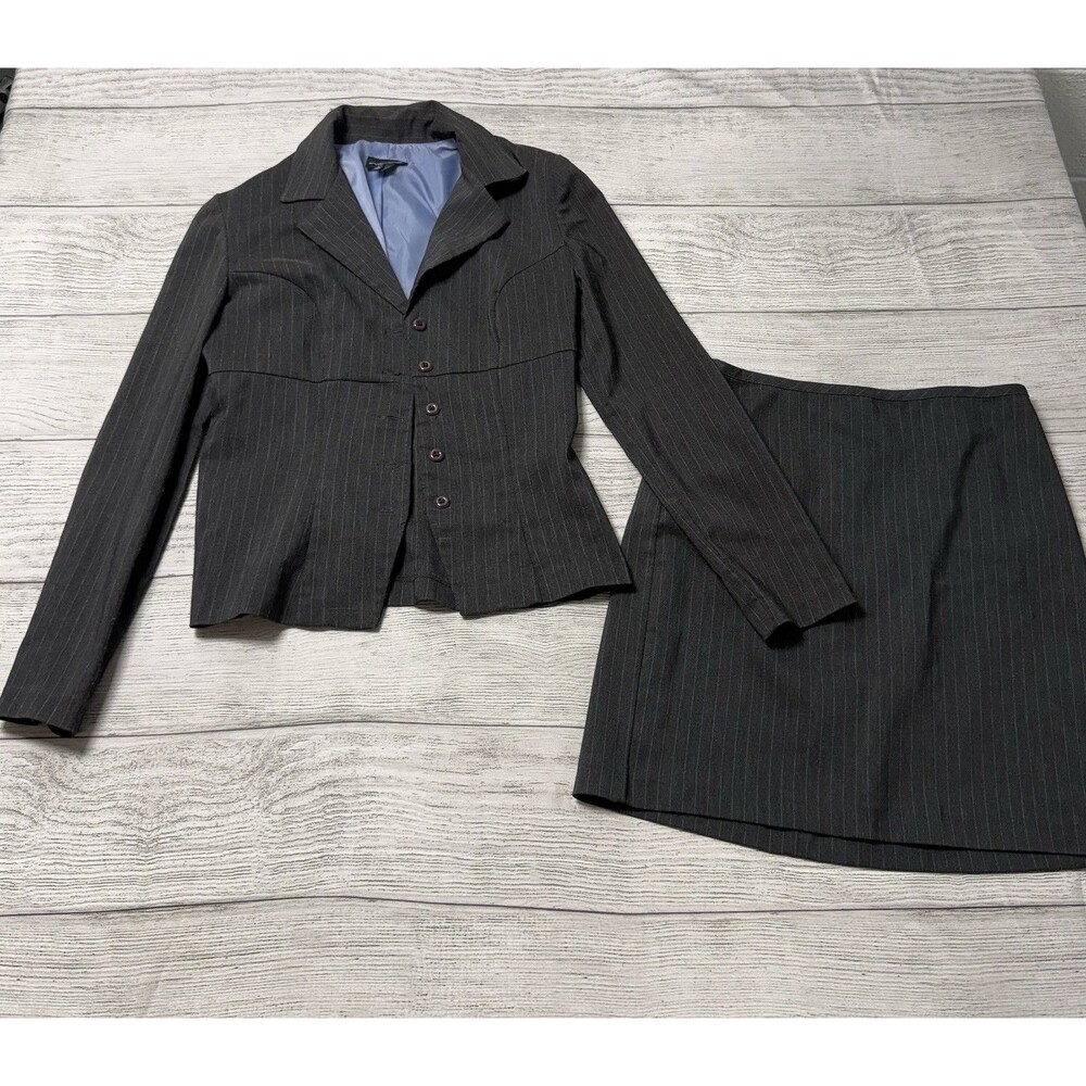 Mymichelle Womens Gray Top & Skirt Suit Set US Sz 3/4 - 210